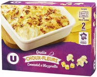 Sokerin määrä sisällä Gratin de choux fleurs