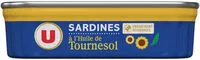 Sokerin määrä sisällä Sardines à l'huile de Tournesol
