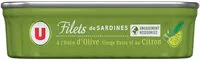 Zuckermenge drin Filets de sardines à l'huile d'olive et citron