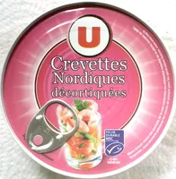 चीनी की मात्रा Crevettes nordiques décortiquées