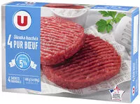 含糖量 Steaks hachés pur boeuf Viande bovine française 5% de MG