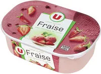 Quantité de sucre dans Glace fraise avec morceaux de fraises
