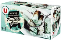 Dessert glace feuillete