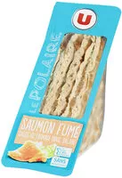 含糖量 Sandwich polaire saumon fumé et salade