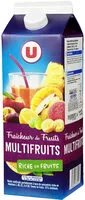 चीनी की मात्रा Jus fraîcheur de fruits multifruits riche en fruits