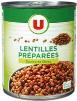 Suhkru kogus sees Lentilles préparées