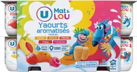 Quantité de sucre dans Yaourts sucrés aromatisés panachés
