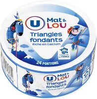 Quantité de sucre dans Fromage pasteurisé triangles fondants fromagers 5%mg