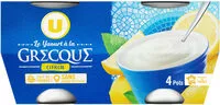 Quantité de sucre dans Yaourt à la grecque au citron