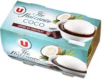 Quantité de sucre dans Île flottante à la noix de coco et crème au chocolat