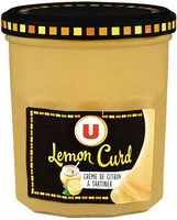 入っている砂糖の量 Lemon curd, crème de citron à tartiner
