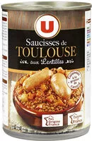 Zuckermenge drin Saucisses de Toulouse aux lentilles