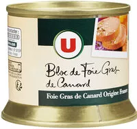 Amount of sugar in Bloc de foie gras canard