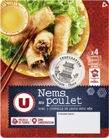 चीनी की मात्रा Nems au poulet x4 + sauce nuoc mam