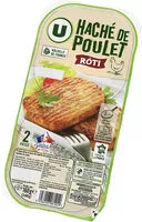 Sokerin määrä sisällä Haché de poulet cuit