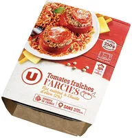 चीनी की मात्रा Tomates farcies et riz cuisiné
