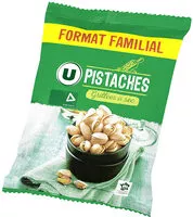 Quantité de sucre dans Pistaches grillées et salées