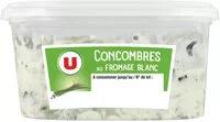Zuckermenge drin Salade de concombre, fromage frais et ciboulette