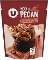 Количество сахара в Noix de pécan grillées et salées