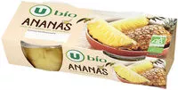 Sokerin määrä sisällä Morceaux d'ananas au sirop bio