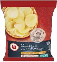 含糖量 Chips aux crevettes saveur curry thaï
