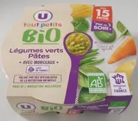 Zuckermenge drin Assiette de soir aux légumes verts et pâtes bio