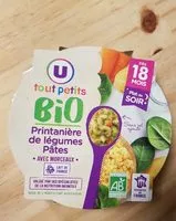 Zuckermenge drin Assiette du soir printanière de légumes et pâtes bio