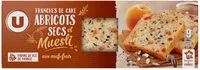 Sokerin määrä sisällä Tranches de cake abricots secs et müesli