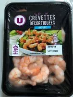 चीनी की मात्रा Crevettes décortiquées nature