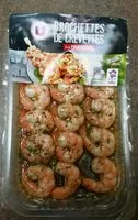 İçindeki şeker miktarı Brochettes de crevettes à la provençale