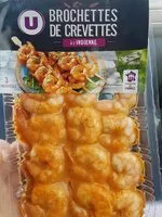 İçindeki şeker miktarı Brochettes de crevettes à l'indienne