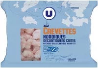 चीनी की मात्रा Crevettes nordiques cuites décortiquées