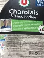 入っている砂糖の量 Viande hachée charolais
