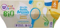 入っている砂糖の量 Dessert lacté saveur banane U_TOUT_PETITS Bio