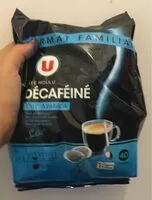 Количество сахара в Café décaféiné torréifié et moulu en dosettes
