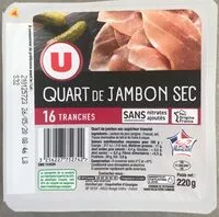 含糖量 Quart jambon sec supérieur sans nitrates VPF