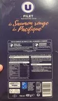 Sokerin määrä sisällä Filet de saumon rouge du Pacifique MSC avec peau sans arête congelé