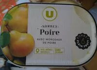 含糖量 Sorbet poire crème glacée