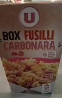 Jumlah gula yang masuk Box Fusilli carbonara