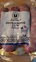 Zuckermenge drin Diots de Savoie