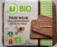 Quantité de sucre dans Pain noir