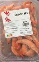 İçindeki şeker miktarı Crevettes  entières cuites