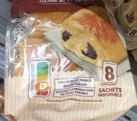 入っている砂糖の量 Pains au chocolat
