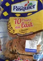 Suhkru kogus sees 10 Pains au lait au levain pépites de chocolat