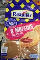入っている砂糖の量 6 Muffins nature à toaster