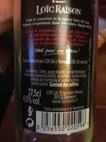 含糖量 Cidre & Framboise