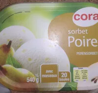 Sokerin määrä sisällä Sorbet Poire 1 Litre