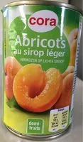 入っている砂糖の量 Abricots au sirop léger
