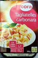 Zuckermenge drin Tagliatelles carbonara à la crème fraîche