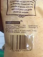 Sokerin määrä sisällä Gruyère Rapé Aop Au Lait Cru